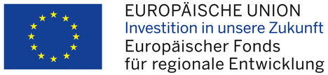 Logo der Europäischen Union mit dem Zusatz 'Investition in unsere Zukunft'.
