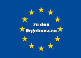 Das EU-Logo mit der Aufschrift 'Zu den Ergebnissen'.